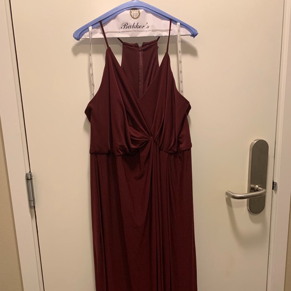 Maroon Bridesmaid Dress